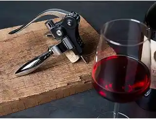 Vacu Vin korkociąg dźwigniowy poziomy, stal nierdzewna, ergonomiczny, model 66514606