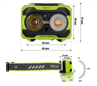 Vayox Latarki czołowe VA0361 600 lm