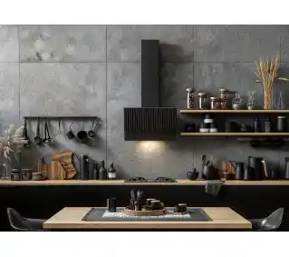 VDB VI-Vento Gest 60 Czarny Okap przyścienny