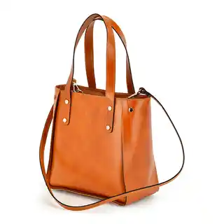 Vera Pelle Klasyczna torebka damska skórzana vp954 shopperbag