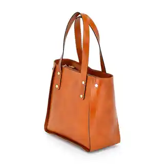 Vera Pelle Klasyczna torebka damska skórzana vp954 shopperbag
