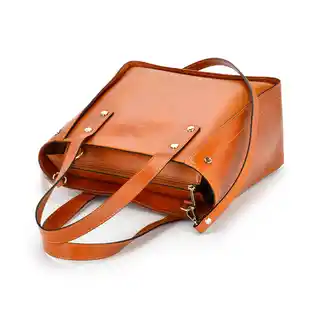 Vera Pelle Klasyczna torebka damska skórzana vp954 shopperbag