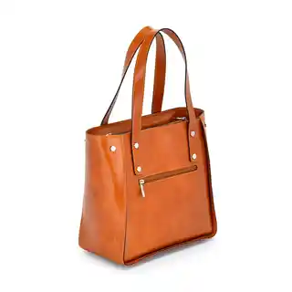 Vera Pelle Klasyczna torebka damska skórzana vp954 shopperbag
