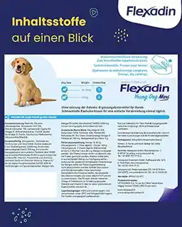 Vetoquinol Flexadin Young Dog Maxi 60 kęsów dla psa wsparcie stawów