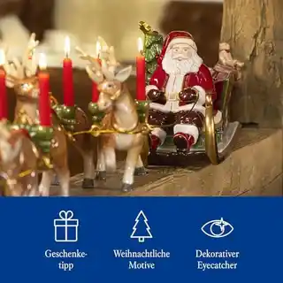 Villeroy Boch Świecznik - Kulig ze Św. Mikołajem Christmas Toys