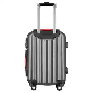 Voyano Zestaw walizek Minorka 51 60 70 cm z kosmetyczką Szary 51-60-70