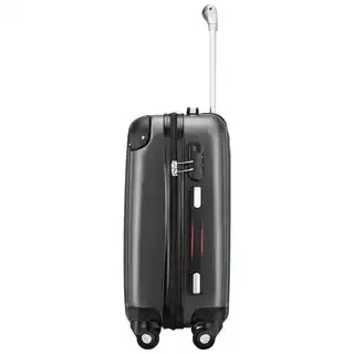 Voyano Zestaw walizek Minorka 51 60 70 cm z kosmetyczką Szary 51-60-70