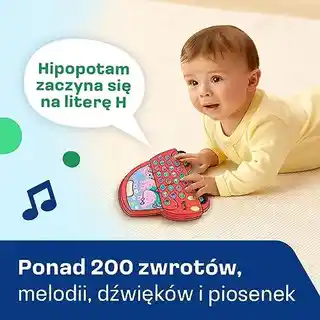 Vtech Samochód edukacyjny Peppa Peppy 61806, interaktywny, nauka liter, dźwięki, kolor czerwony