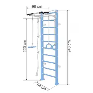 Wallbarz Drabinka gimnastyczna drewniana Adler wenge