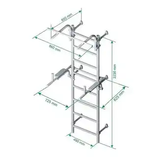Wallbarz Drabinka gimnastyczna metalowa Gym 3