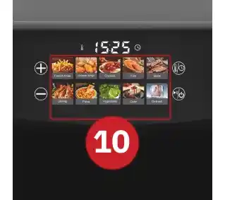 Webber Frytkownica Beztłuszczowa Air Fryer 8,8L Nieprzywierająca 10 P 2200W