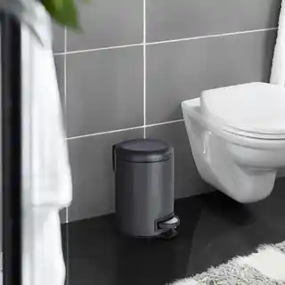 Wenko Kosz łazienkowy LEMAN MATT, pojemnik na śmieci, 3 l 22143100