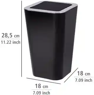 Wenko kosz na śmieci Candy 6 l czarny, pojemnik na odpady, model 22474100