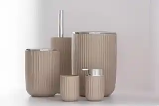 Wenko kosz na śmieci do łazienki AGROPOLI 20 cm 2 litry obrotowa pokrywa