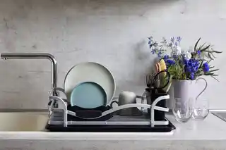 WENKO Suszarka do naczyń, 46,5 x 31,5 x 13 cm, aluminium