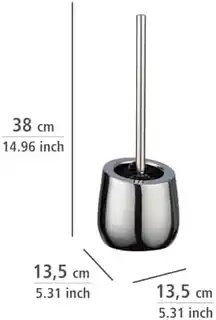 WENKO Szczotka do WC BADI, nylonowe włosie, uchwyt z tworzywa, kolor biały, numer 23658100