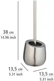 Wenko Szczotka do WC BADI, nylonowe włosie, antypoślizgowa rączka, biały kolor, model 24140100