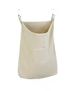 WENKO Worek bawełniany na ubrania do prania 65 l, torba KANGUR, zawieszana na drzwiach, model 62107218