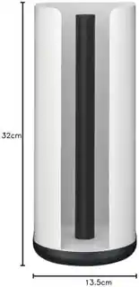 Wesco Stojak na papier toaletowy kwadratowy, czekoladowy szary, mat, model 322106 77