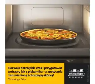 Whirlpool W7 Collection WMD7O4TSG Crisp Grill Kuchenka mikrofalowa do zab.