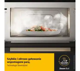 Whirlpool W7 Collection WMD7O4TSG Crisp Grill Kuchenka mikrofalowa do zab.
