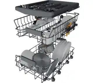 Whirlpool WH6FC11BS7A0W 45cm Automatyczne otwieranie drzwi Szuflada na sztućce Zmywarka