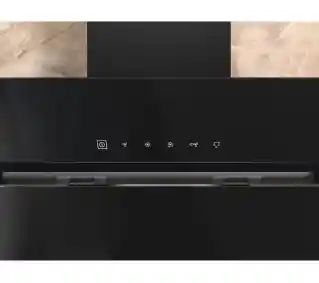 Whirlpool WHVS 91F LT DP K czarny okap blatowy, energooszczędny, sterowanie dotykowe, filtr węglowy, cicha praca