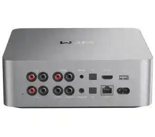 WiiM Ultra Silver sieciowy odtwarzacz audio, Wiim, wysokiej rozdzielczości, obsługa DLNA, Wi-Fi, Bluetooth, 100W, zdalne sterowanie