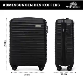 Wittchen Walizka kabinowa 56-3A-311-11 Czarny