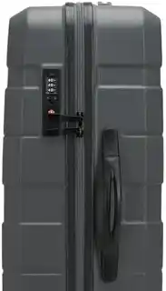 Wittchen Walizka średnia z ABS-u w poziome pasy szara 56-3A-102-01