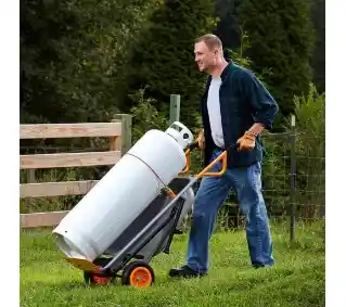 Worx Taczka Ogrodowa WG050 Mocna Aerocart 120L 8w1 140KG