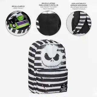 Xzone Plecak Nightmare Before Christmas - Jack Skellington Stripes
