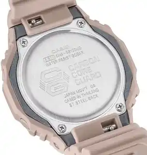Casio GMA-S2100MD-4AER, zegarek damski G-Shock, cyfrowy, stalowa koperta, czarny pasek, odporność na wstrząsy, wodoodporność 200m