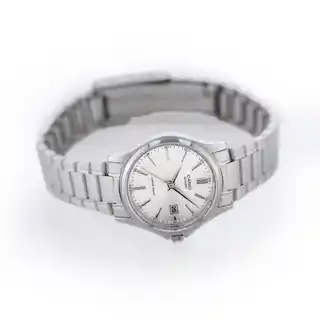 Casio LTP-1183A-7A zegarek damski analogowy stal kwarcowy srebrny złoty indeksy datownik