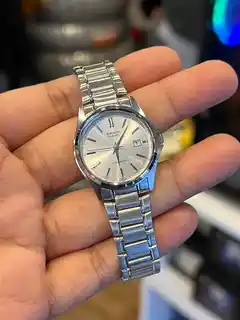 Casio LTP-1183A-7A zegarek damski analogowy stal kwarcowy srebrny złoty indeksy datownik
