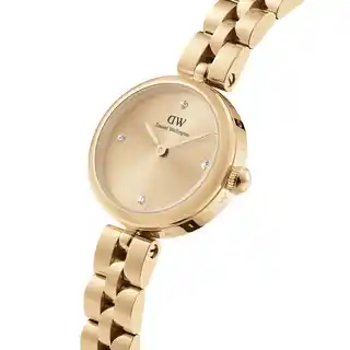 Daniel Wellington Elan Lumine złoty 22mm, damski, koperta stalowa, pasek skórzany, wodoodporność 30m, model DW00100718
