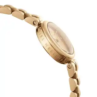 Daniel Wellington Elan Lumine złoty 22mm, damski, koperta stalowa, pasek skórzany, wodoodporność 30m, model DW00100718
