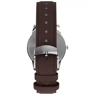 Timex TW2W54500 zegarek męski analogowy stalowy koperta czarna tarcza bransoleta skórzana