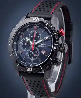 Festina F20519 2 męski zegarek kwarcowy stalowa bransoleta datownik szary tarcza