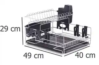 ZELLER Suszarka do naczyń, ociekacz - stal chromowana