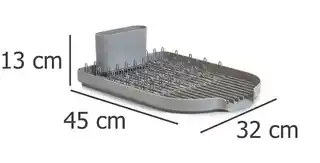 ZELLER Suszarka do naczyń z pojemnikiem na sztućce, 2w1