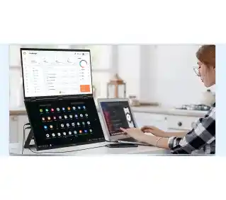 Zeuslap Ultracienki podwójny monitor przenośny Z18W 18,5 cala