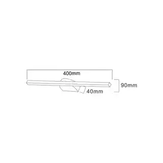 ZUMA LINE Kinkiet ARVI W89551-40BK oprawa w kolorze czarnym