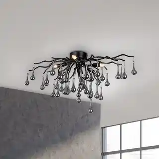 Zuma Line Lampa sufitowa ICICLE 8090-18 oprawa w kolorze czarnym Paul Neuhaus by