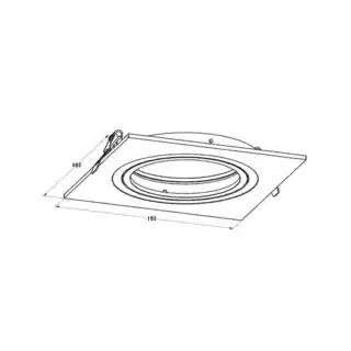 Zuma Line Lampa wpuszczana BOXY 20071-WH