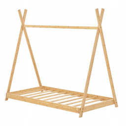 Łóżko Dziecięce TiPi 80x160 Drewniane bambusowe Do Pokoju