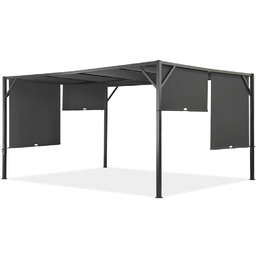 Pergola tarasowa metalowa Santorini 4 x 4m antracytowa