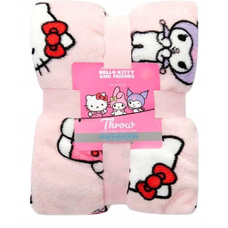 Duży koc narzuta Hello Kitty And Friends 170x200