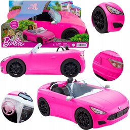 BARBIE RÓŻOWY KABRIOLET HBT92 SAMOCHÓD DLA LALKI 2