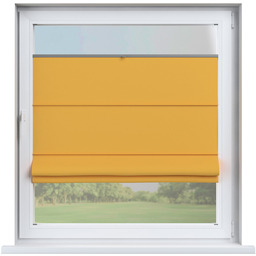 Roleta plisowana rzymska Sycylia, żółty, Loneta